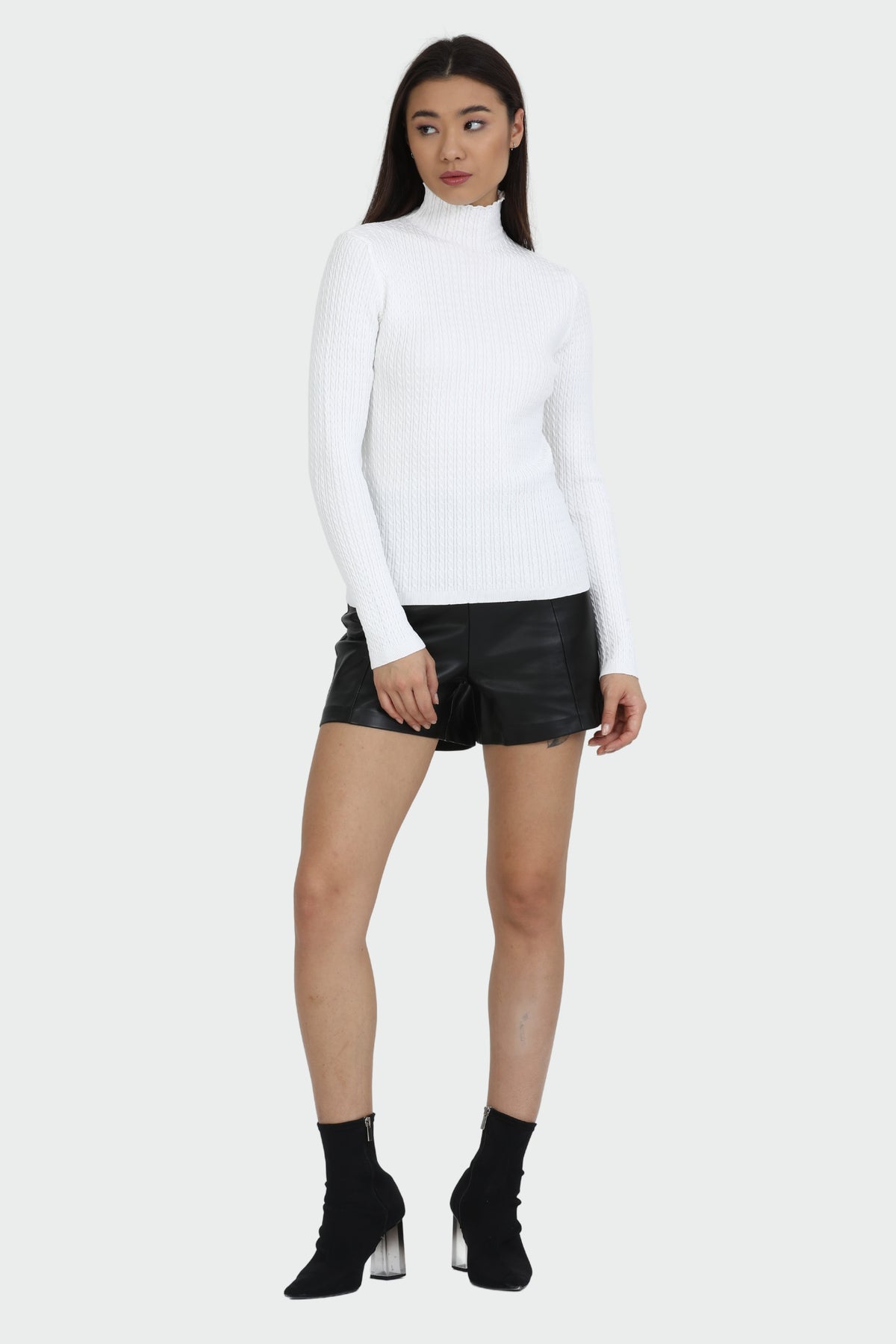 Knitted Half Fisherman Knitwear Sweater