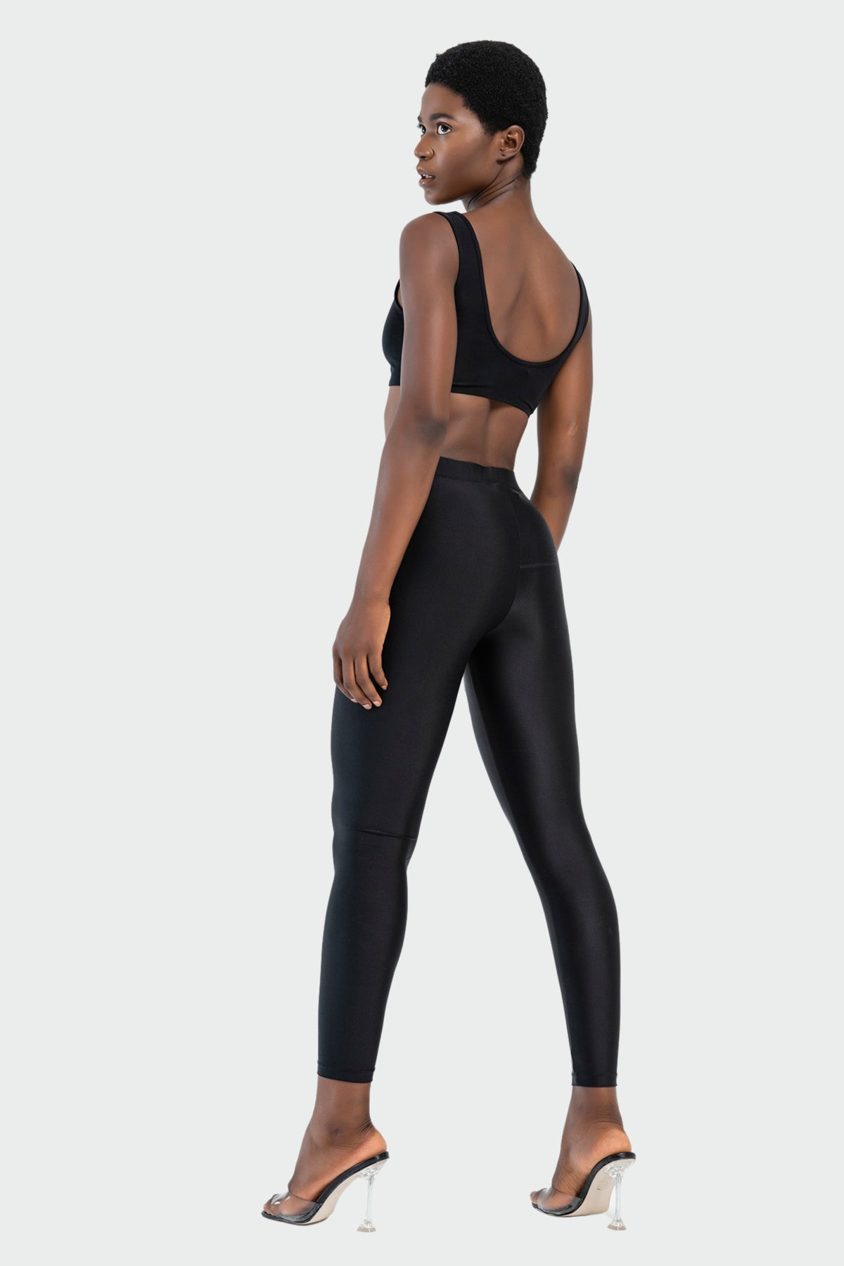 Shiny Black Leggings