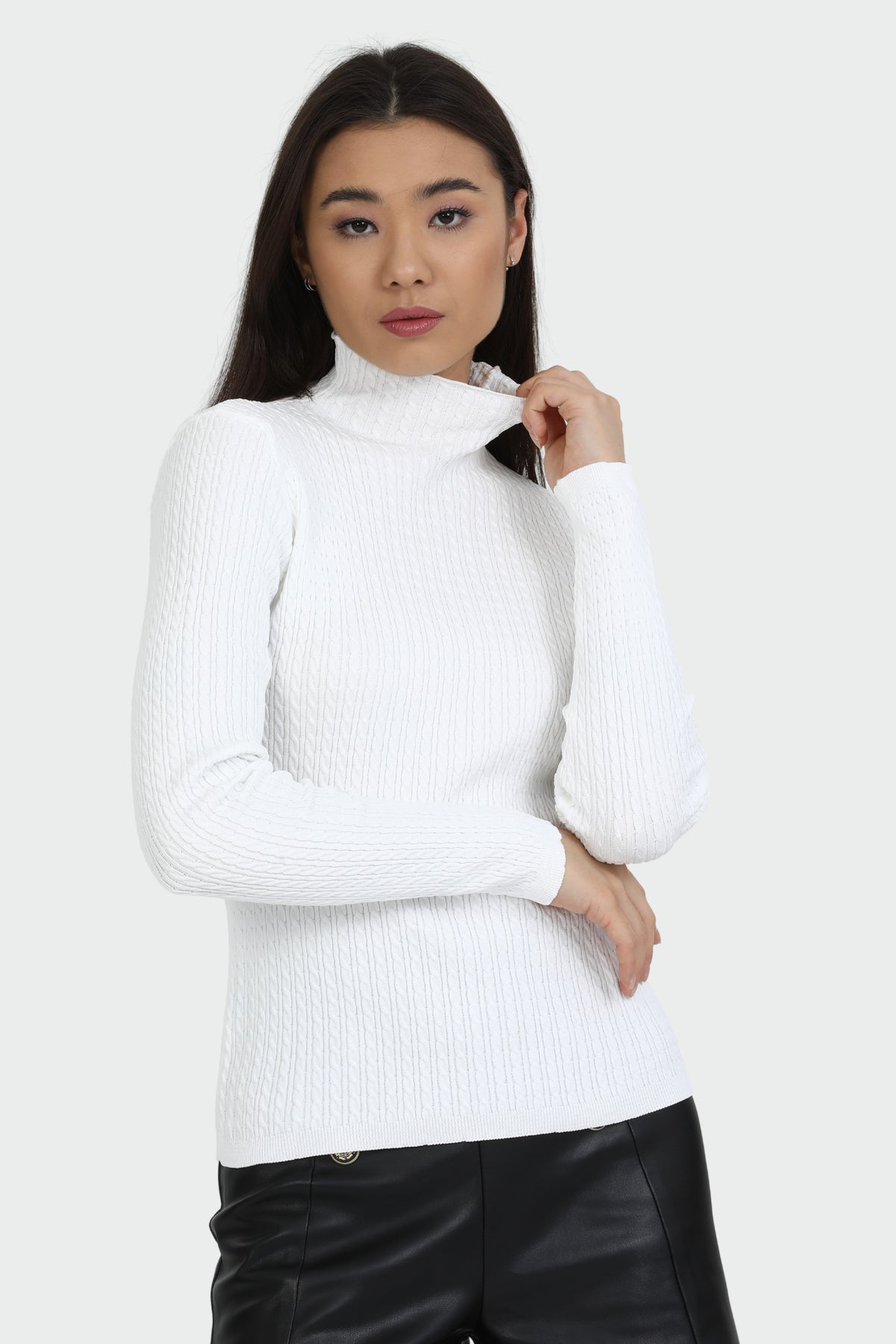 Knitted Half Fisherman Knitwear Sweater