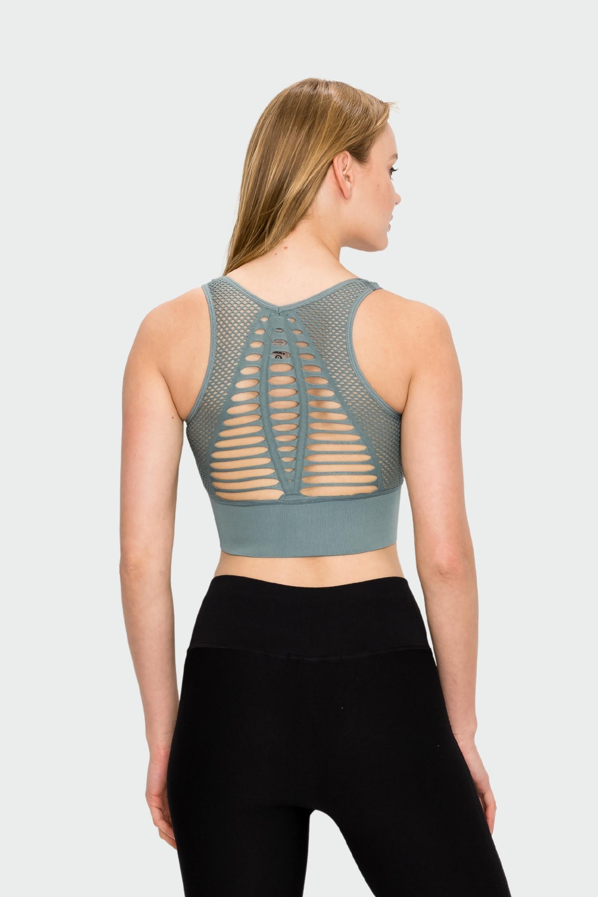 Laser Cut Seamless Sports Bra