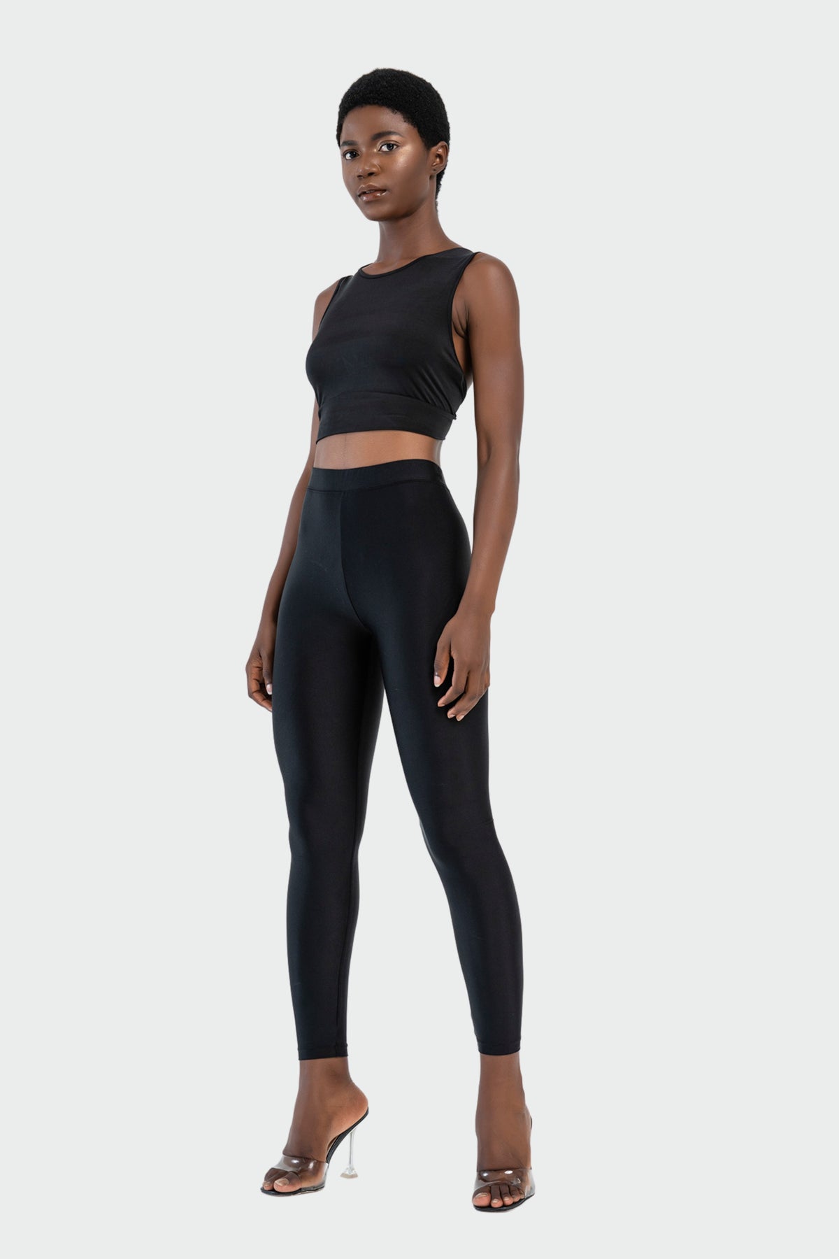 Shiny Black Leggings