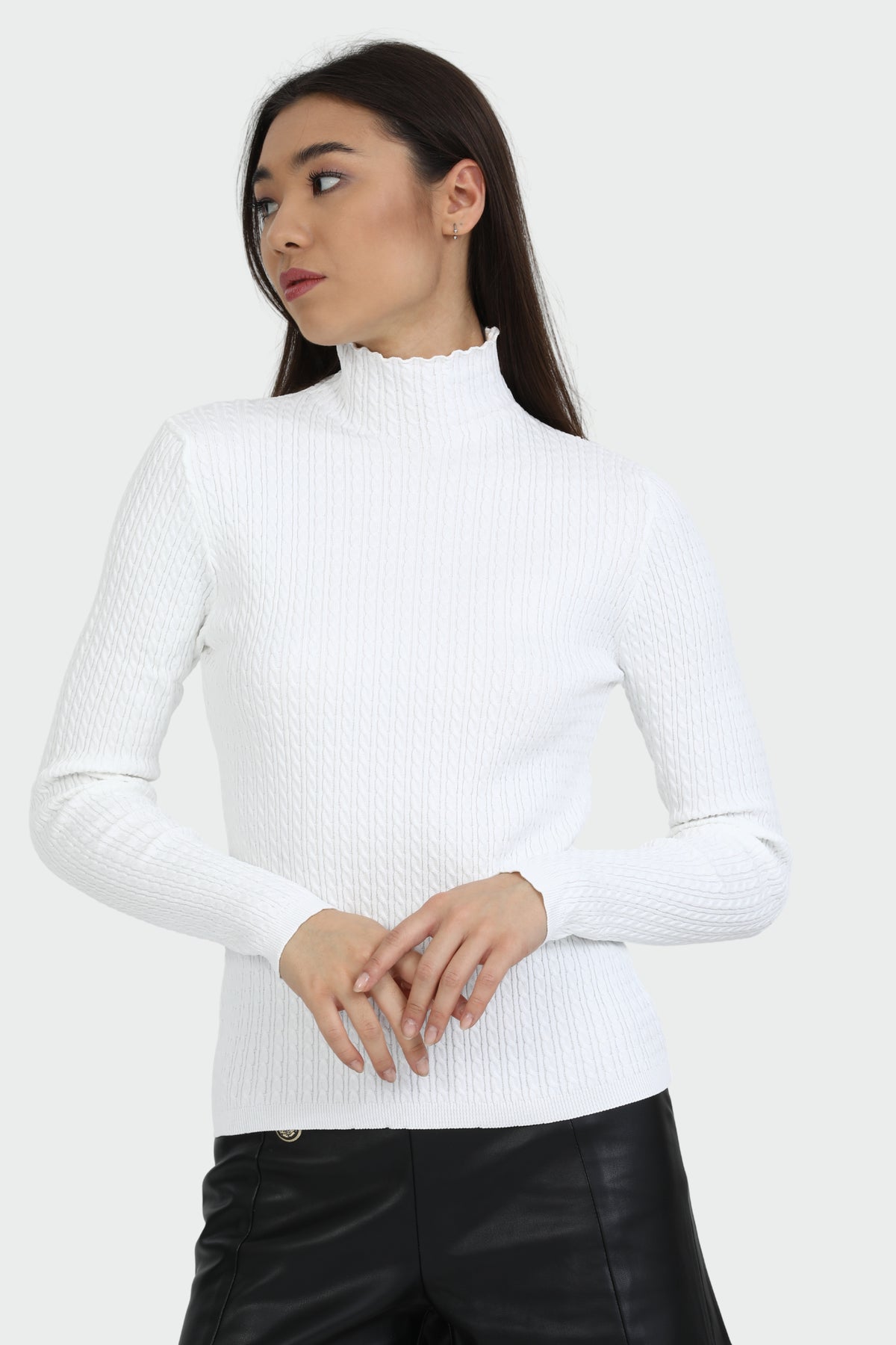 Knitted Half Fisherman Knitwear Sweater