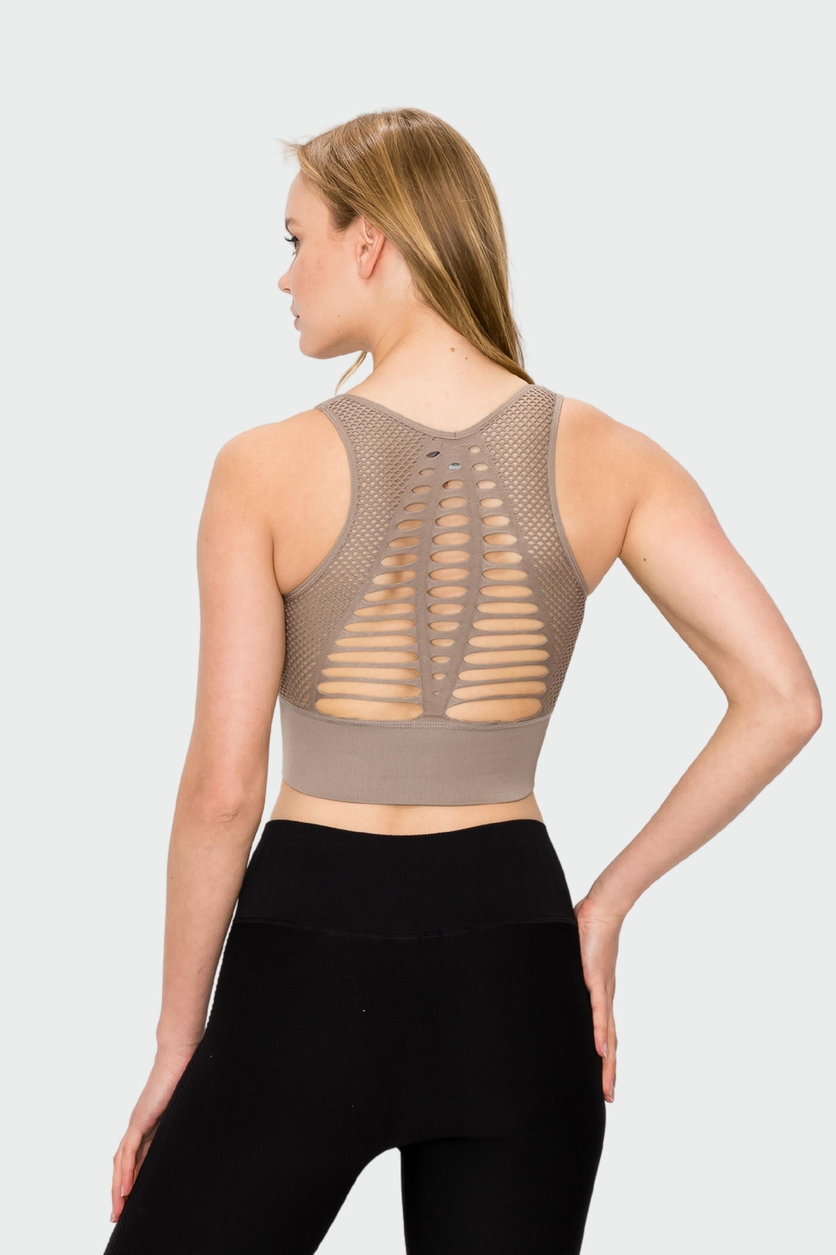 Laser Cut Seamless Sports Bra