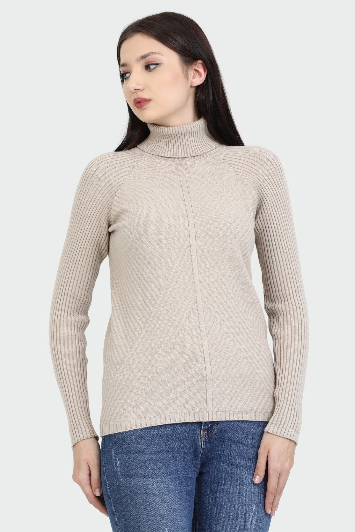 Long-Sleeve Turtleneck Sweater