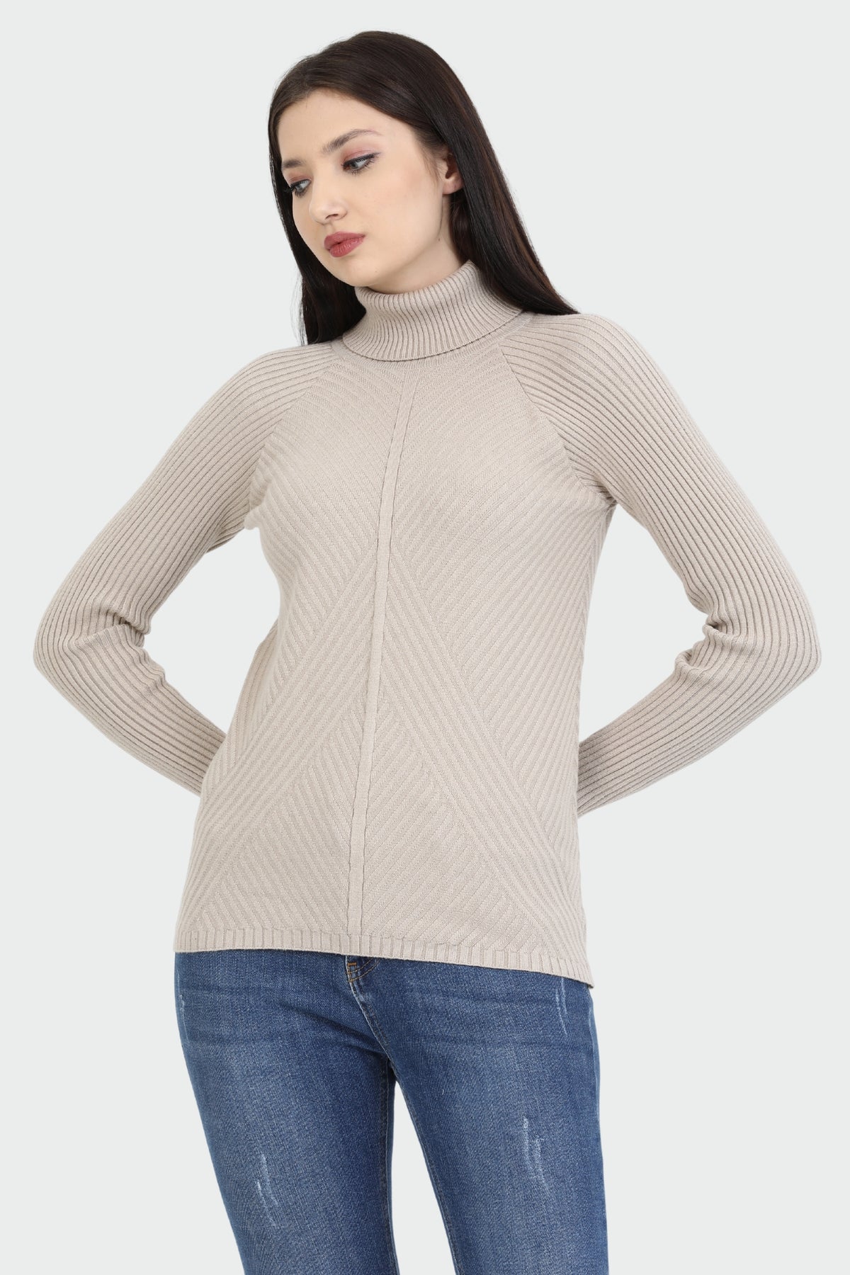 Long-Sleeve Turtleneck Sweater