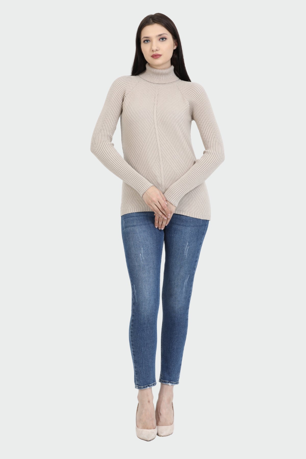 Long-Sleeve Turtleneck Sweater