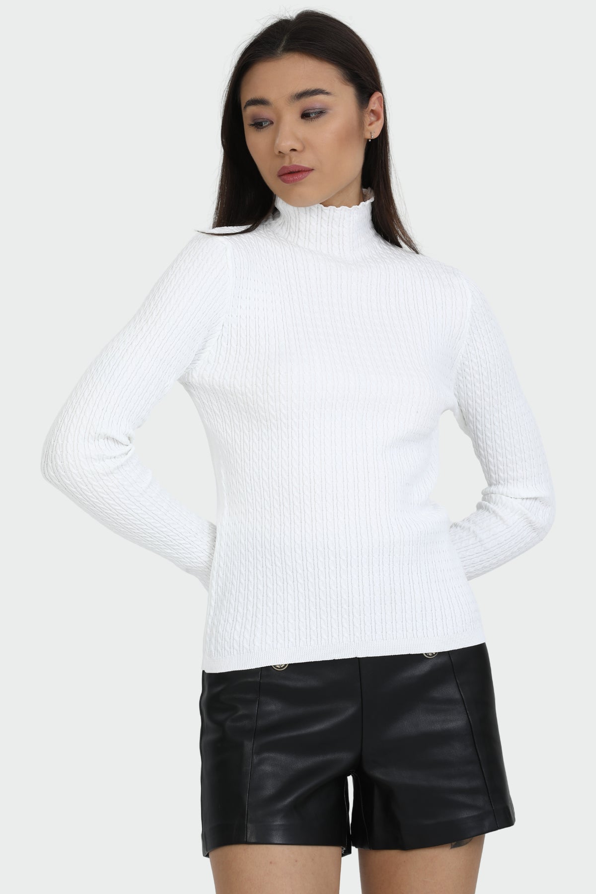 Knitted Half Fisherman Knitwear Sweater