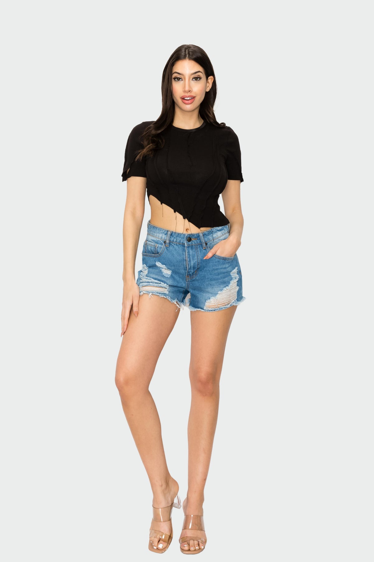 Asymmetric Crop Top