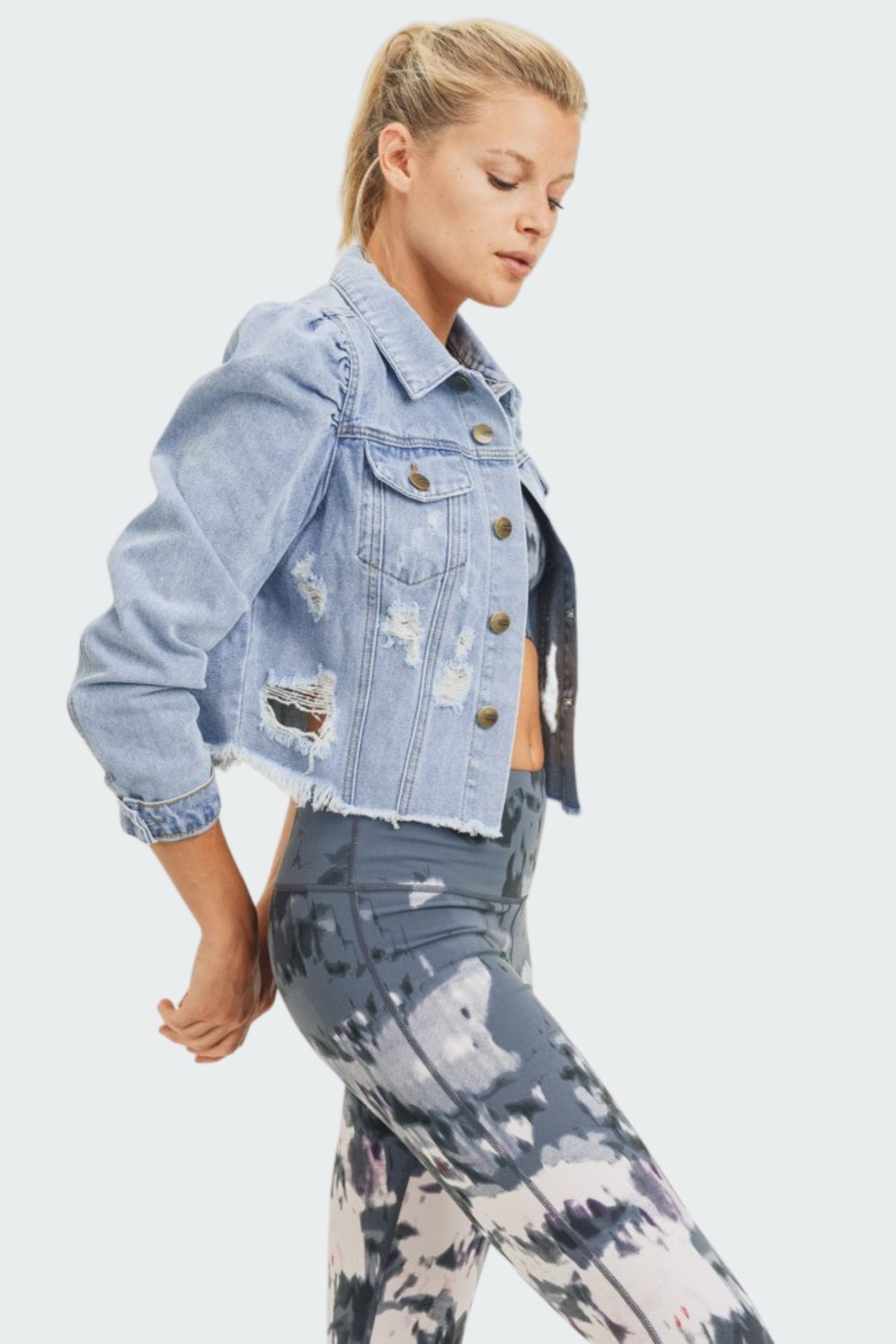 Distressed Denim Jacket