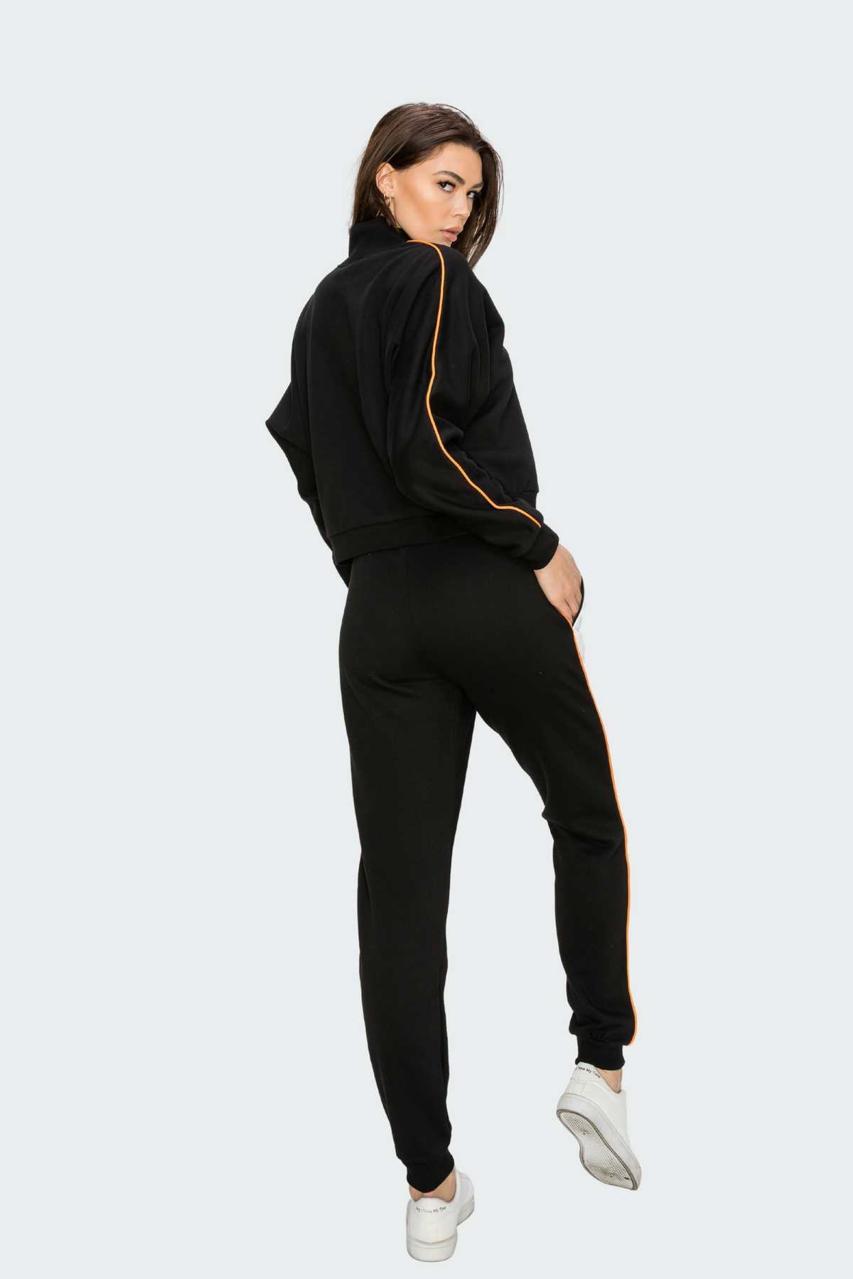 Two-Tone Sweatshirt & Sweatpants Set
