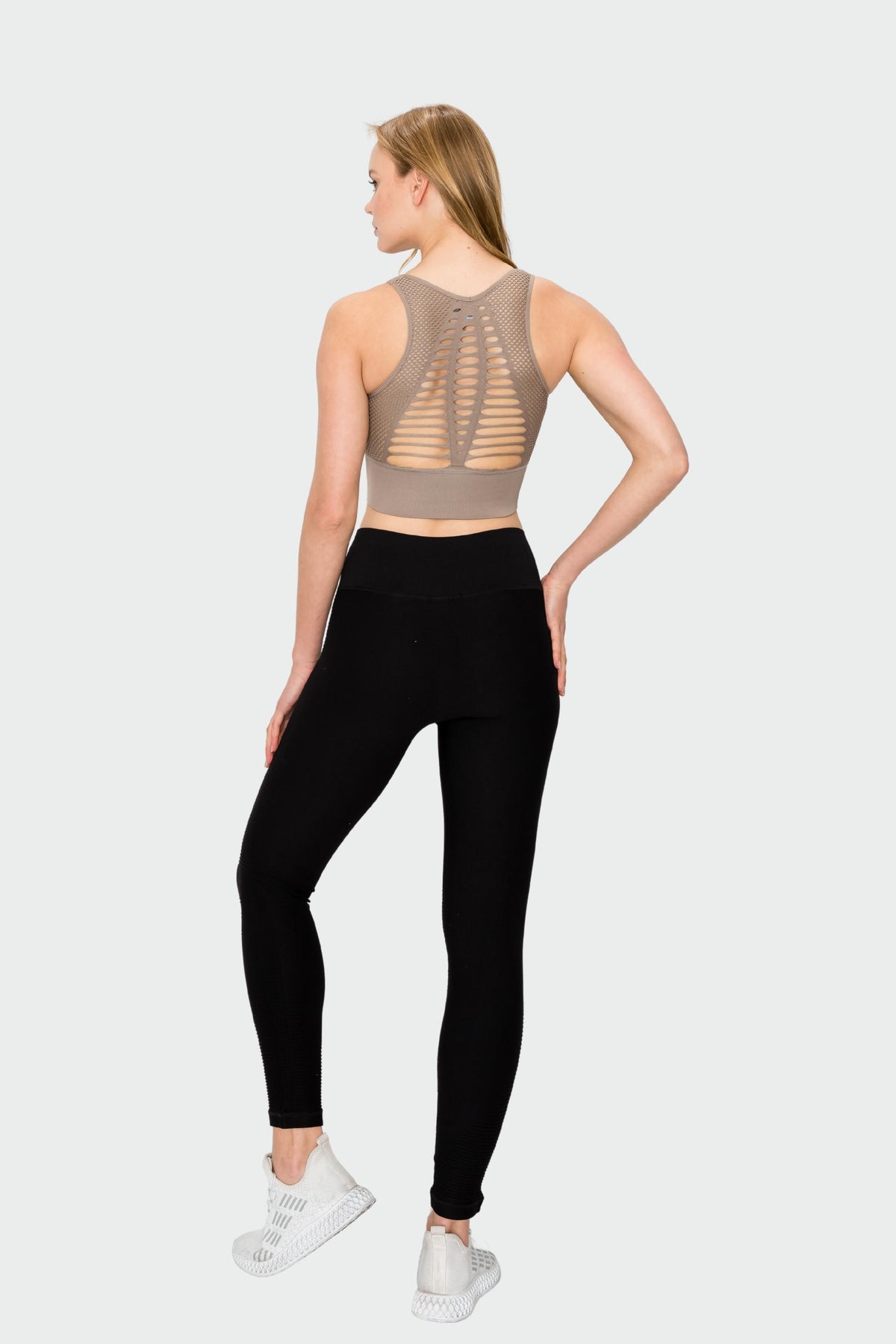 Laser Cut Seamless Sports Bra