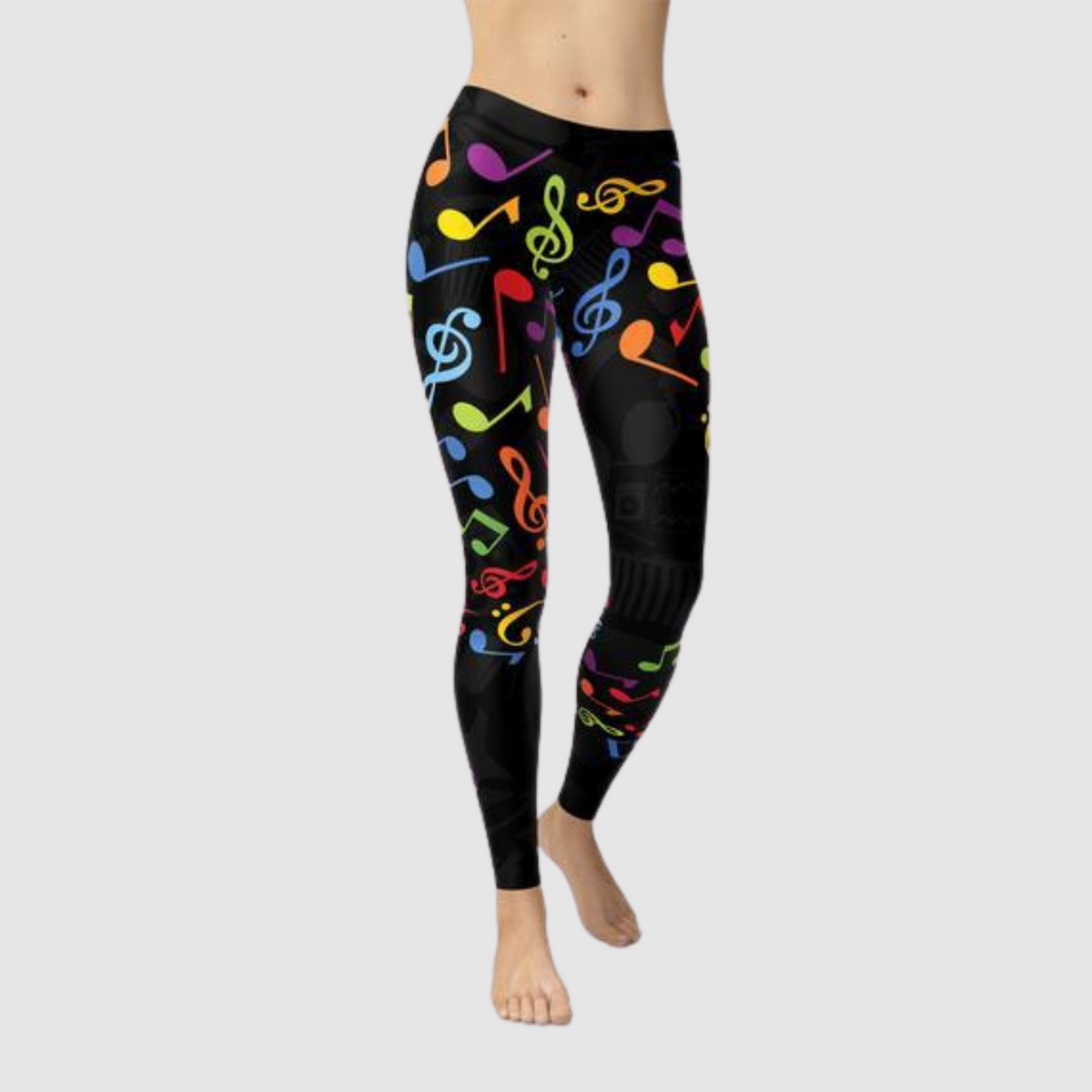 Colorful Music Notes Leggings