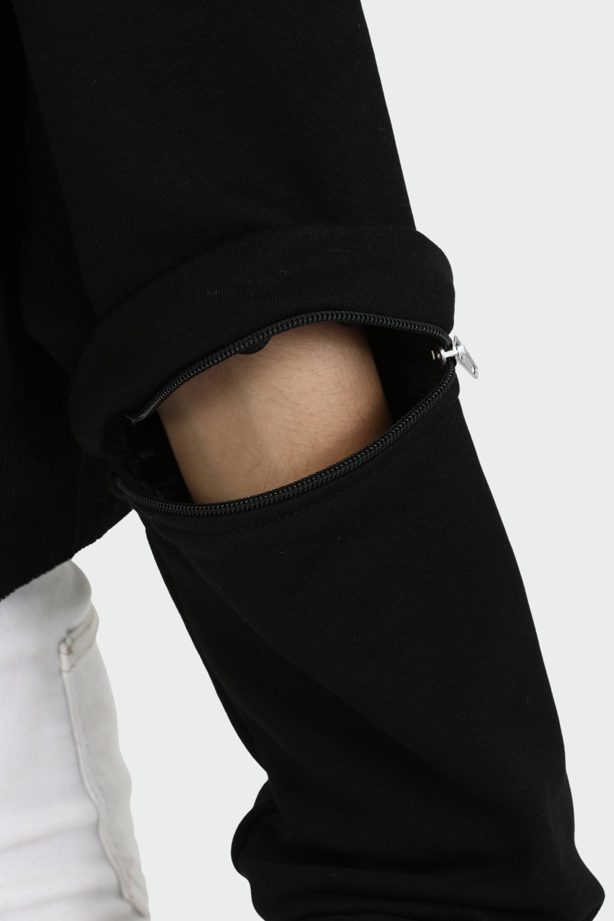 Cropped Raw Edge Hoodie