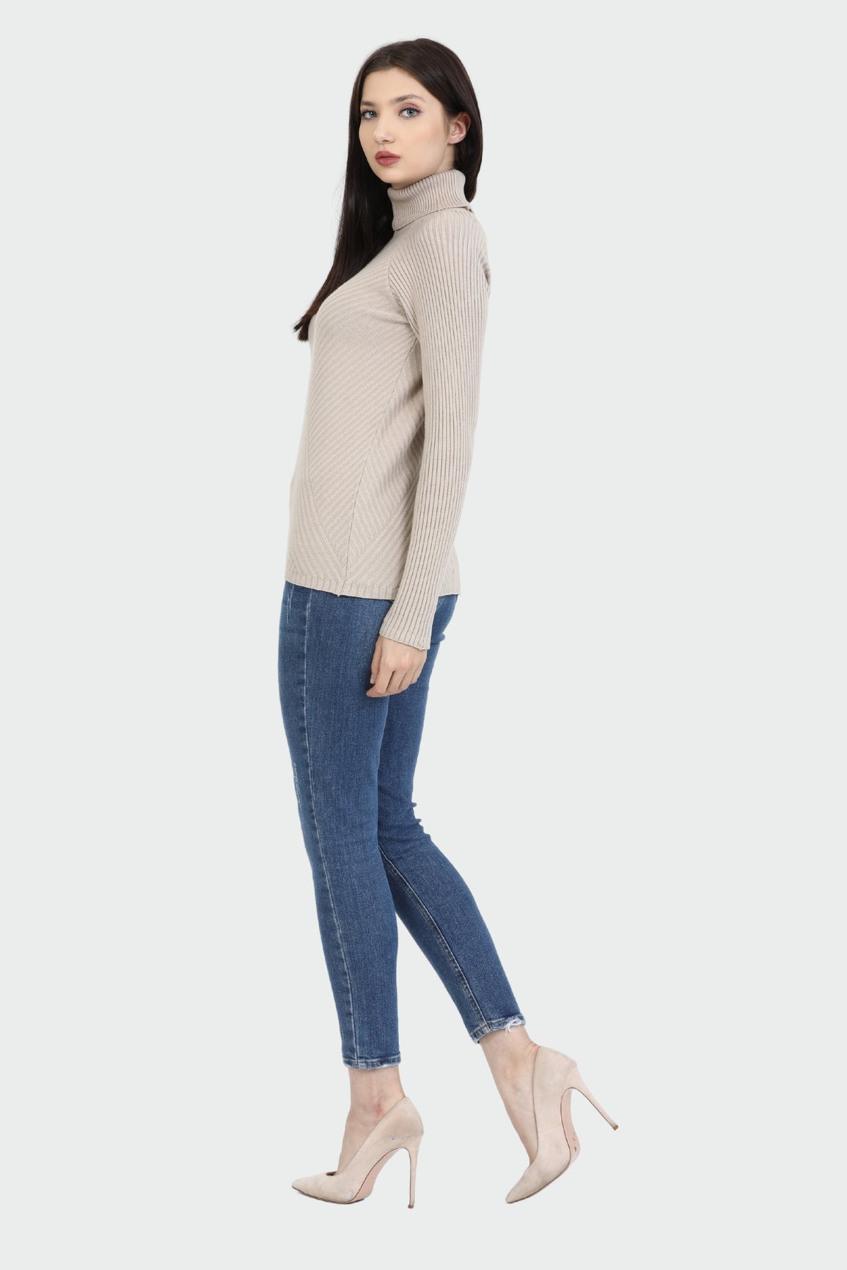 Long-Sleeve Turtleneck Sweater