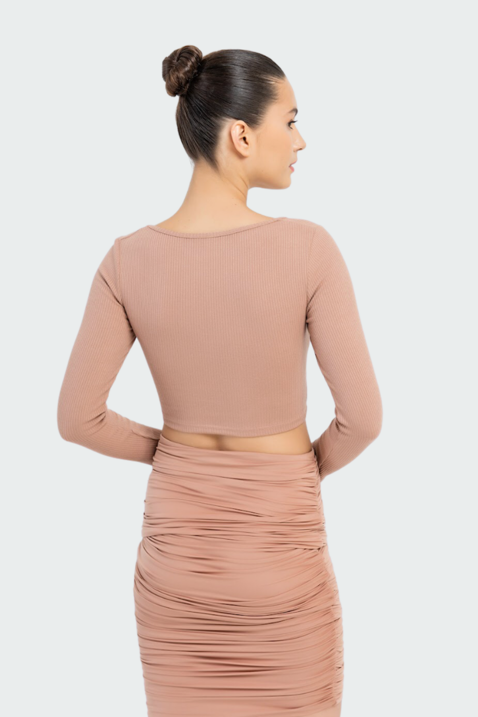 Ruched-Front Top