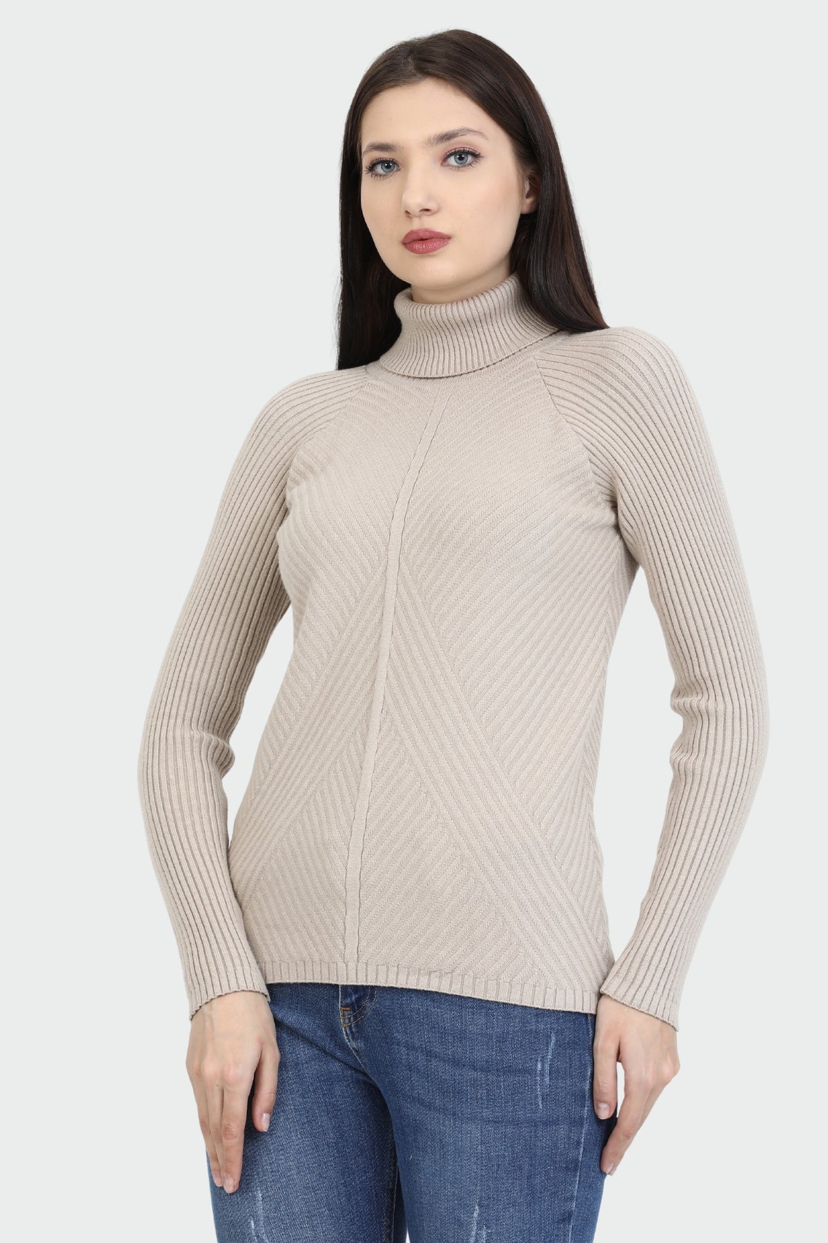 Long-Sleeve Turtleneck Sweater