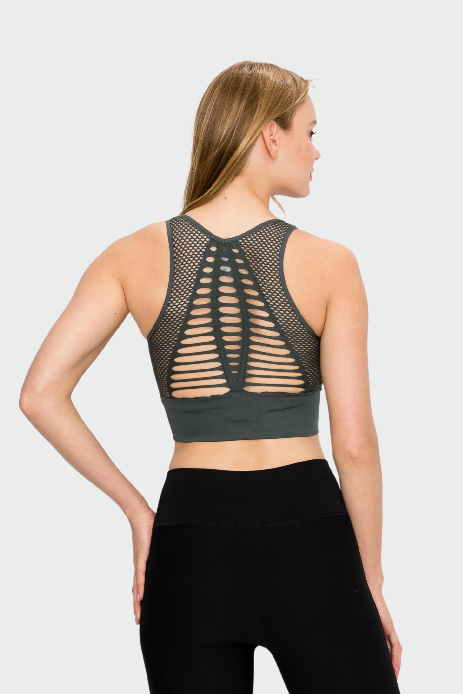 Laser Cut Seamless Sports Bra