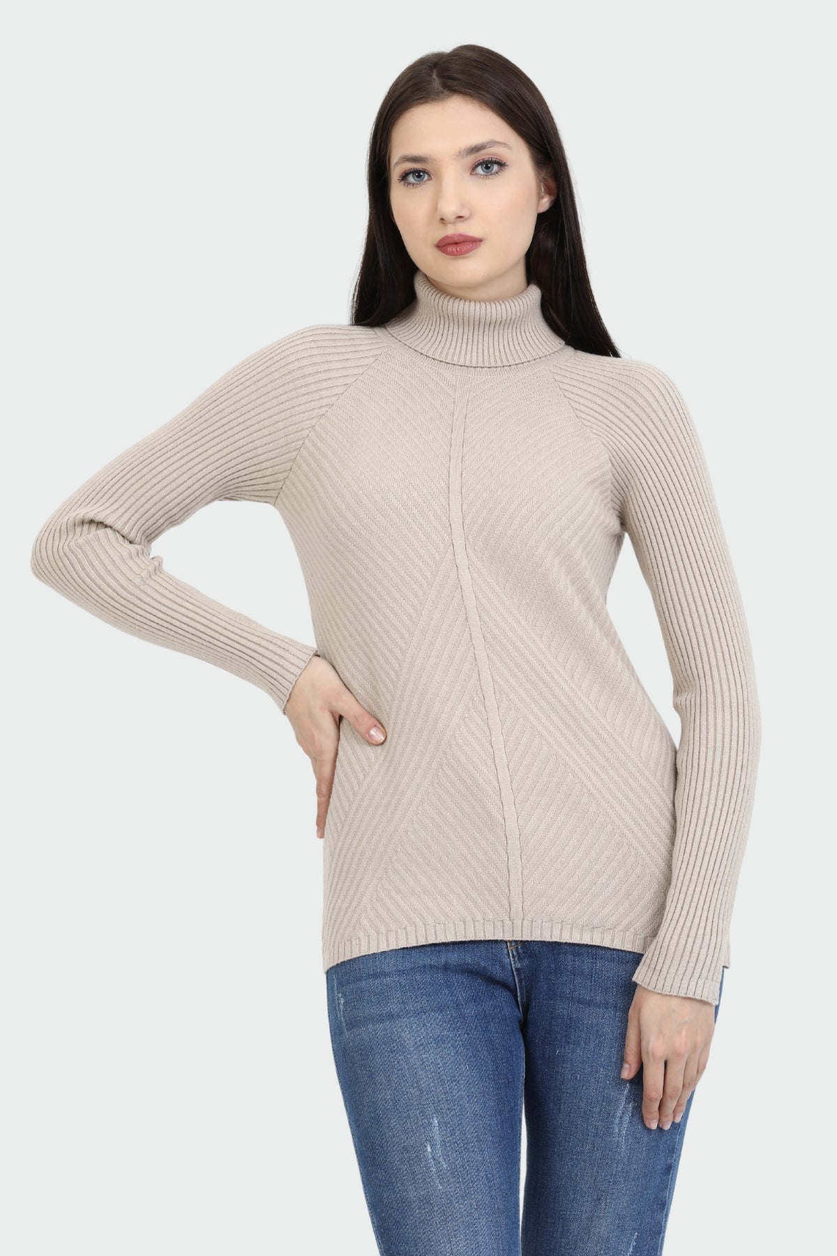 Long-Sleeve Turtleneck Sweater