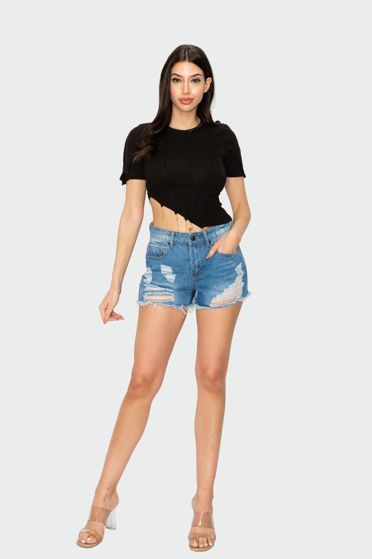 Asymmetric Crop Top
