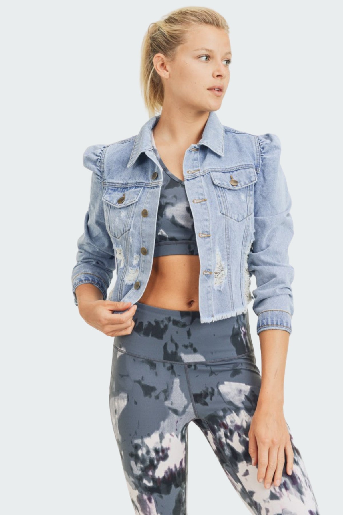 Distressed Denim Jacket