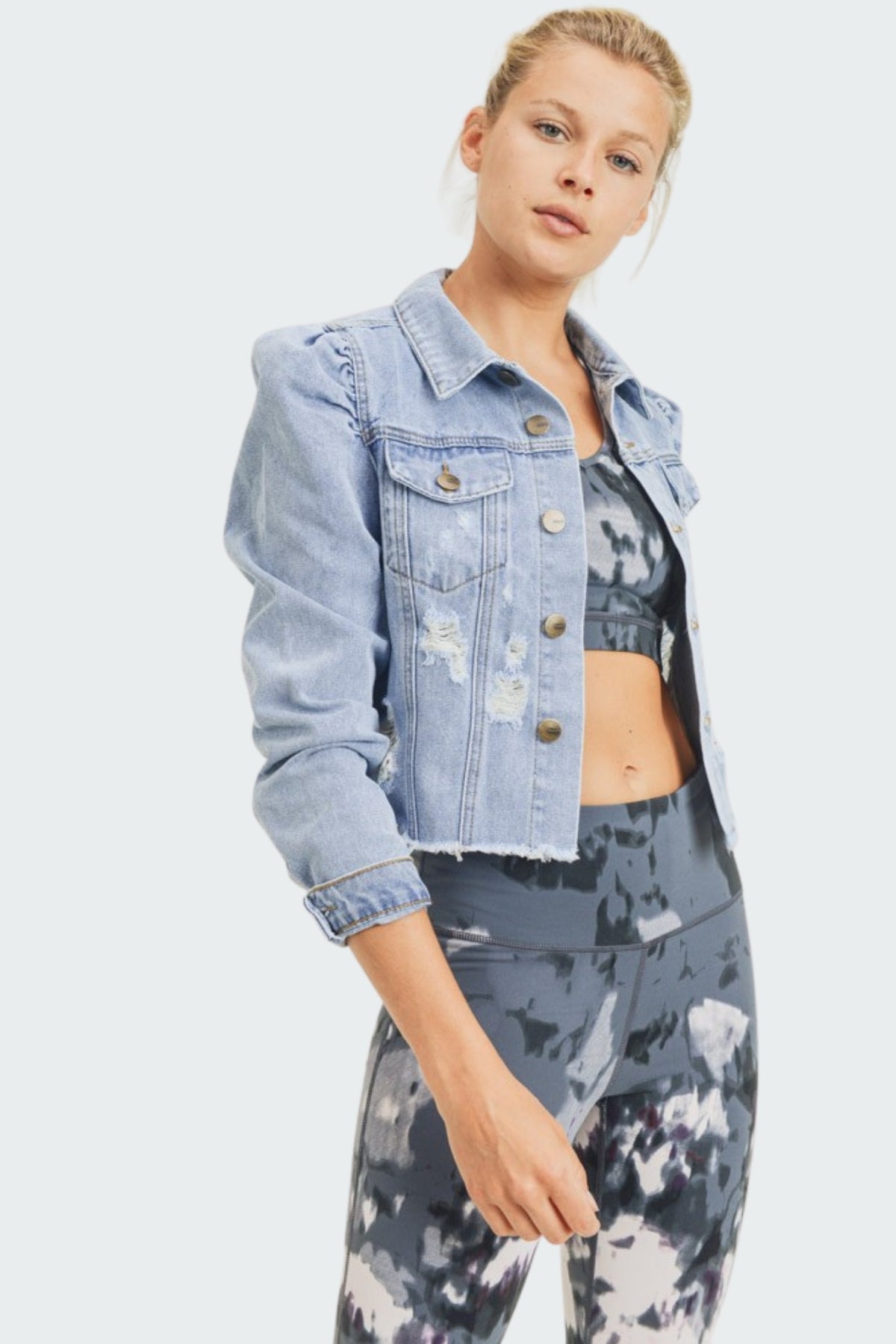 Distressed Denim Jacket
