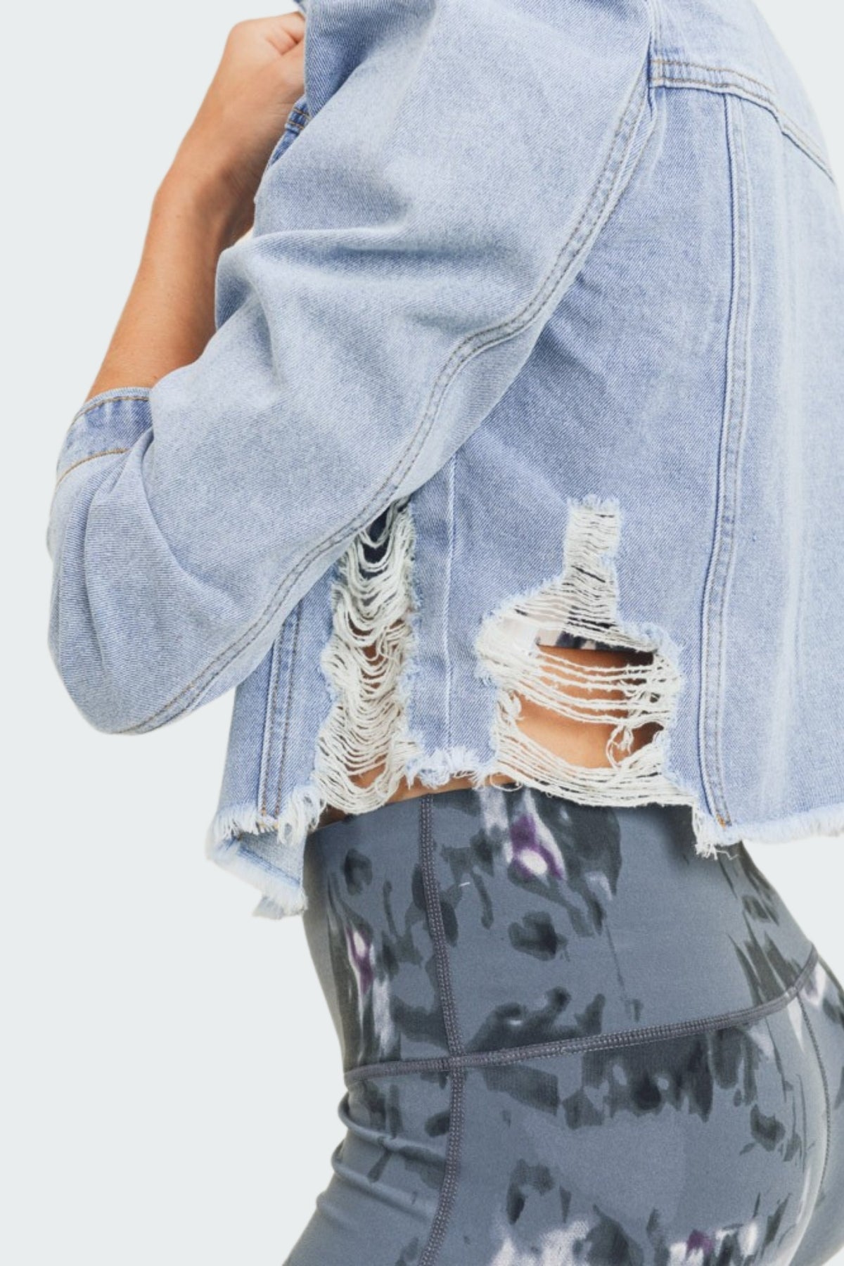 Distressed Denim Jacket