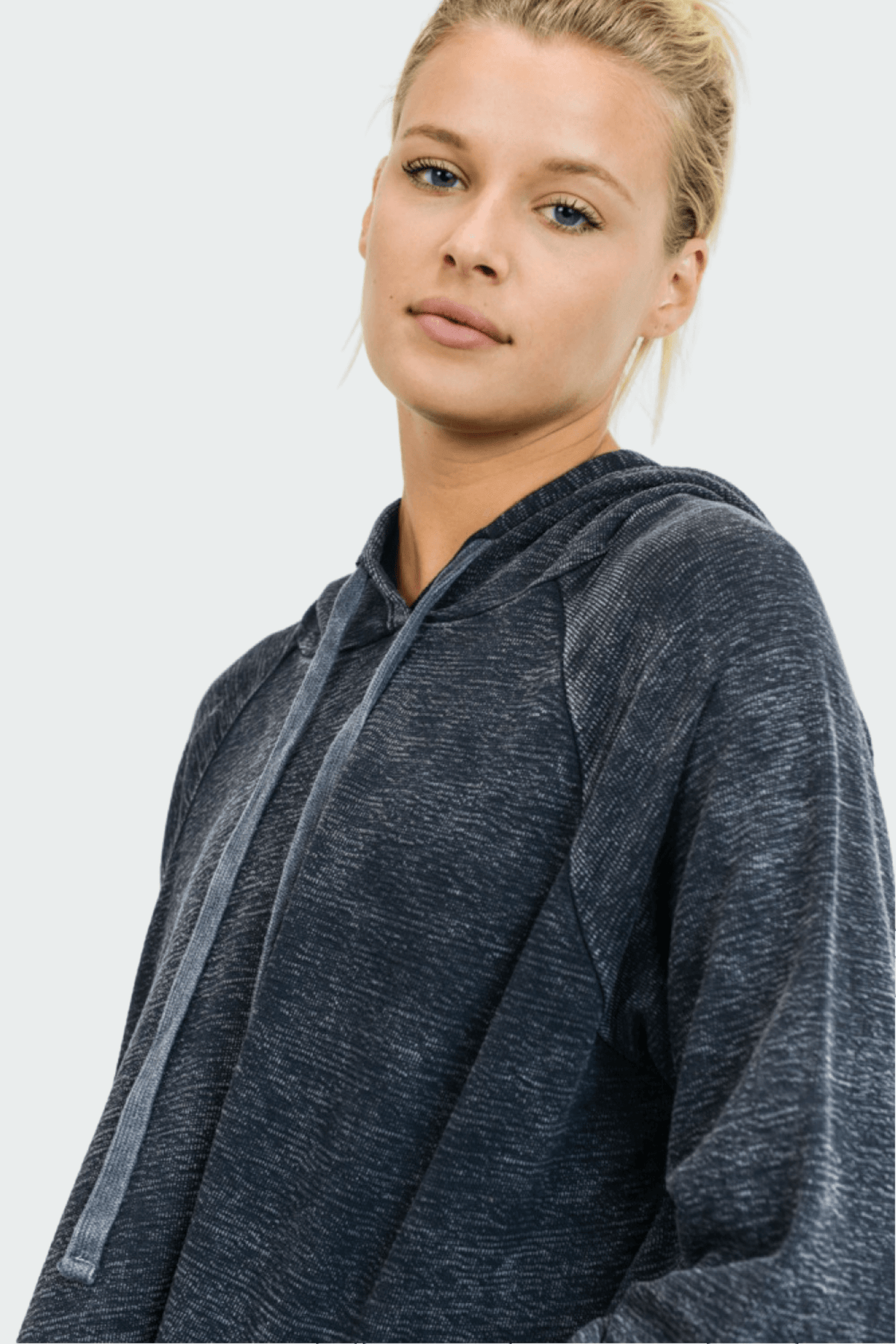 Mineral Wash Jacquard Hoodie Pullover